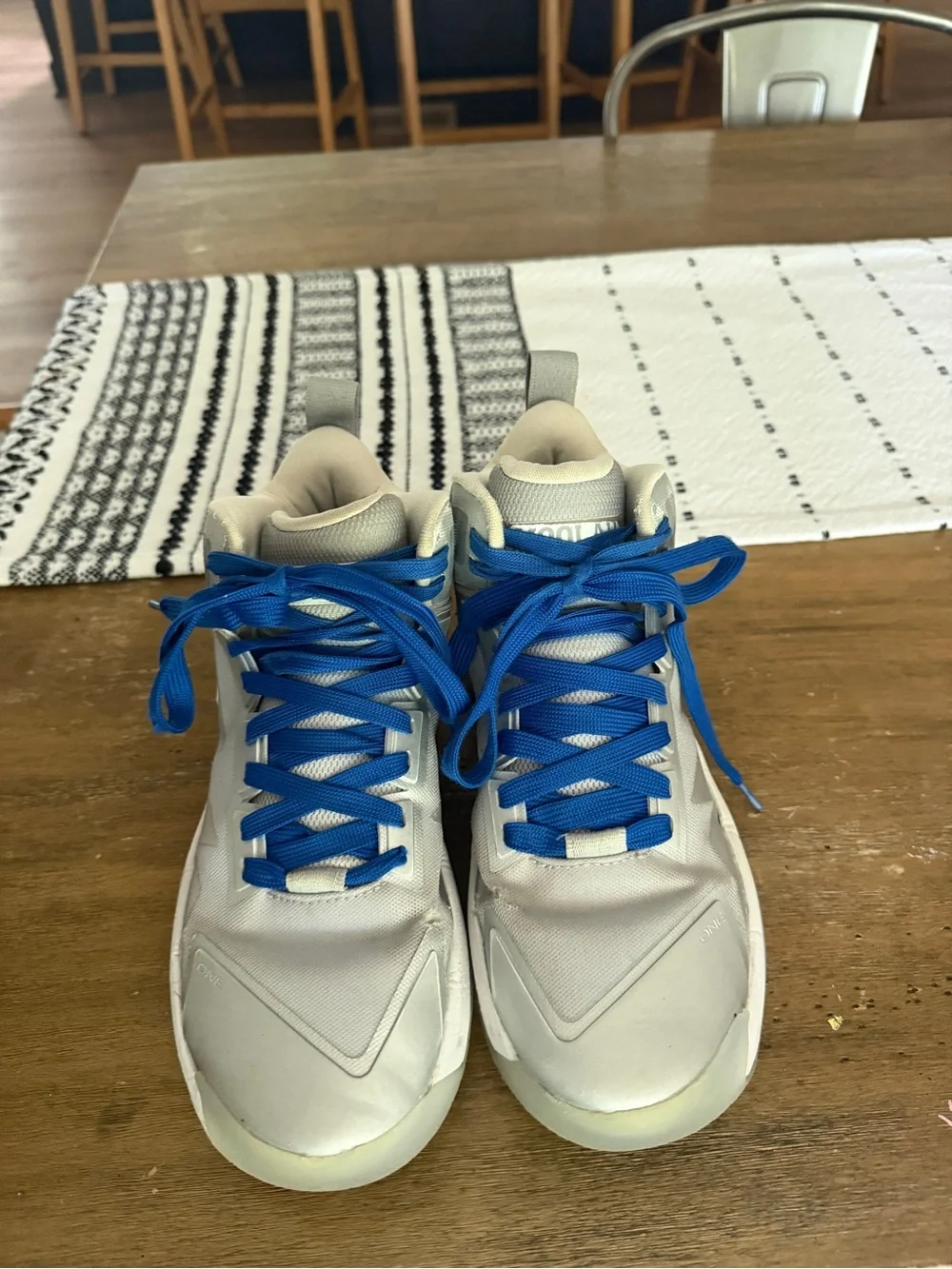 Moolah Kicks Women’s Basketball Shoes Gray Blue Size 8